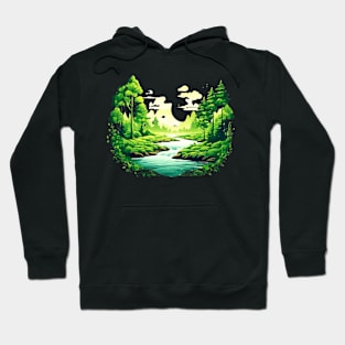 Nature-inspired poly design Hoodie